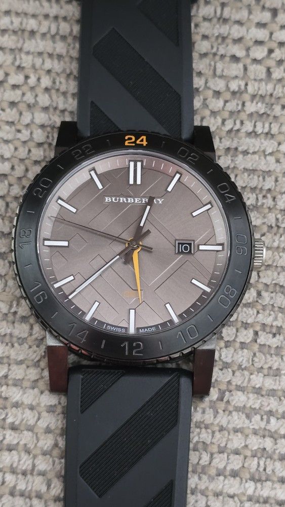 SWISS MADE GMT BURBERRY MENS WATCH