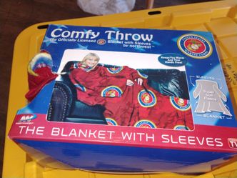 The blanket with sleeves
