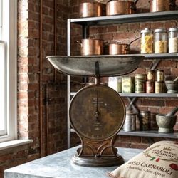 Vintage Industrial Kitchen Scale – Antique Market Scale by Salter