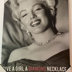 Framed Marilyn Monroe 18x24”