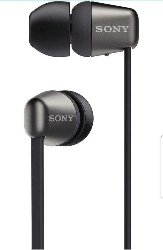 Sony Wireless in-Ear Headset/Headphones with Mic for Phone Call, Black  WI-C310


