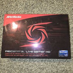 AVerMedia Live Gamer HD, Game Capture and Streaming in High Definition 1080p, Reduce CPU Usage, Ultra Low Latency, H.264 Hardware Encoding HD Game Rec