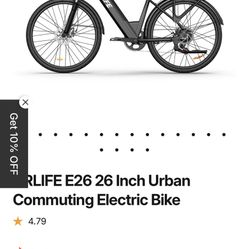URLIFE 26” E-BIKE