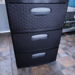 Sterilite 3 Drawer Weave Storage Container Unit