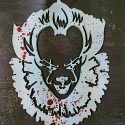 Pennywise 3/16" Metal (Plasma Cut By Me) Then Spray Painted (By Me)