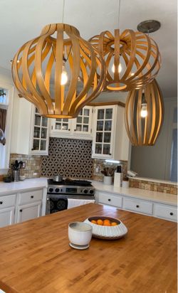 West Elm light pendants set of 3