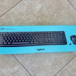 Logitech MK 270 Wireless Full Size Keyboard & Mouse