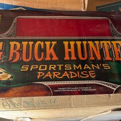Big Buck Hunter II 2 Sportsman’s Paradise Incredible Technologies Original Arcade Marquee Sign Header By PlayMechanix 2002 Vintage 
