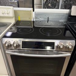 🔥SAMSUNG GLASS TOP SLIDE IN ELECTRIC STOVE🔥