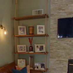 Hanging Bookcase - Restoration Hardware style 