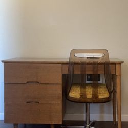 vintage desk and chair set 
