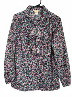 Kaki Roberts California Vintage Women's Blouse Size 38 Medium Large Cottage