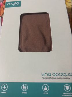 Royfa Compression Socks - Opaque mat panty nude - 15-20 Size M