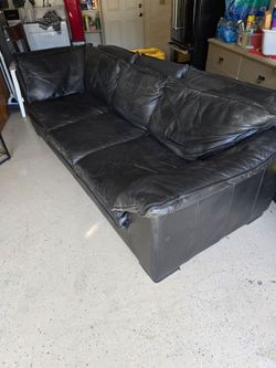Leather sofa
