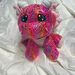 Pink Rainbow Dragon Plush