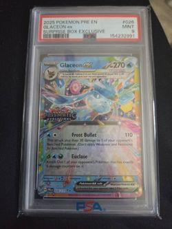 Glaceon ex psa grade 9