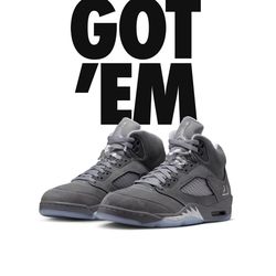 Jordan 5 Wolf Gray