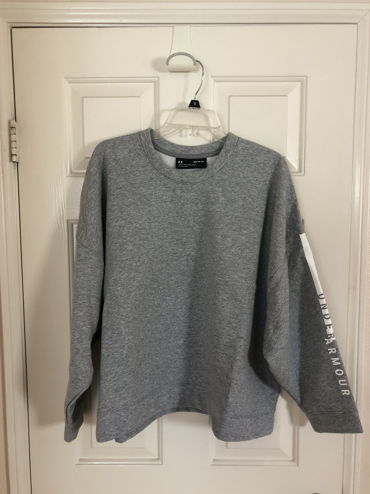 Women’s UA Rival Fleece OS Crew, Size M 