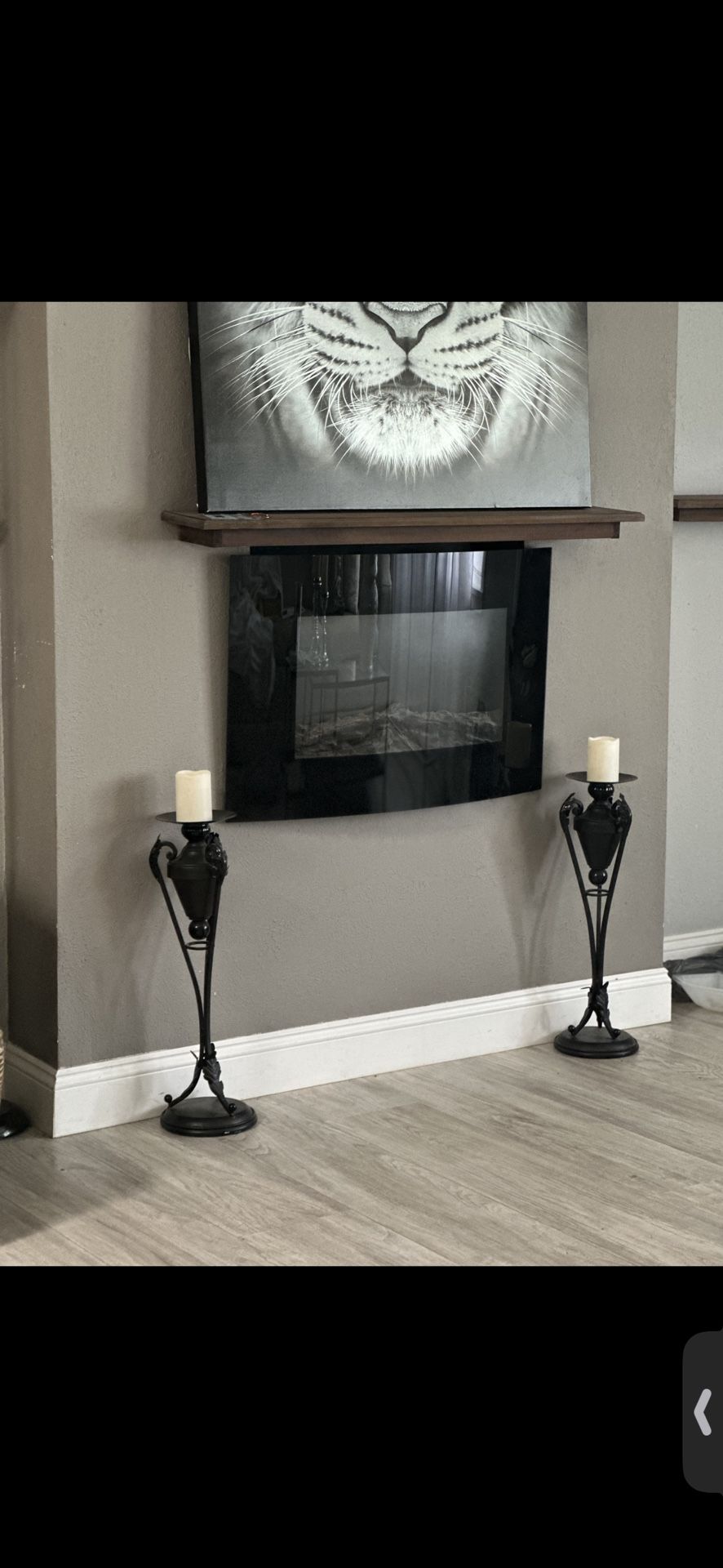 2 Tall Candle Stands