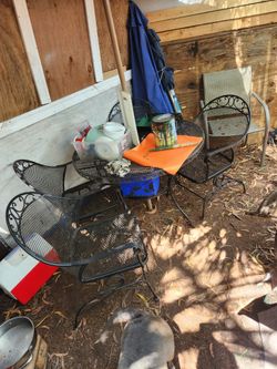 Outdoor patio, Table and chairs