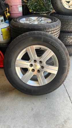 Rims with tires for silverado/Rines y llantas para Silverado