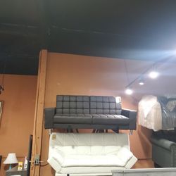 Espresso Tufted Style Futon