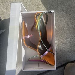 Colorful Strappy High Heels