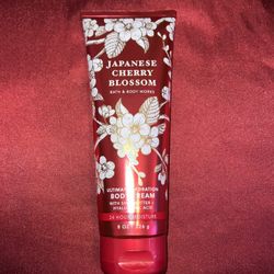 bath and body works japanese cherry blossom cream 