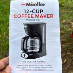 Brand new 12 cup coffee maker In prestige condition