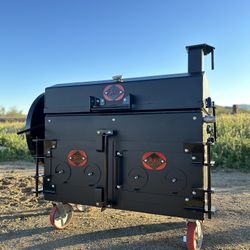 2 In 1 BBQ! Santa Maria/ Smoker Hybrid 