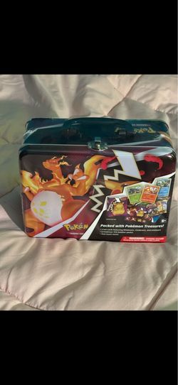 Pokemon 2020 Fall Charizard Collectors Treasure Chest Lunch Box Tin