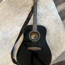 Fender DG-11E Acoustic-Electric Guitar-Black