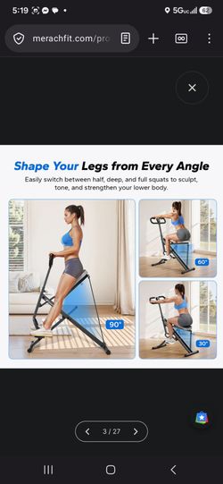 New in Box Merach Squat Rider Machine