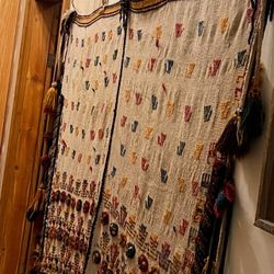 Antique Quashqai Ceremonial Horse Blanket/ Tapestry 