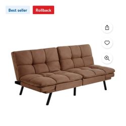 Futon Adjustable Suede Bed