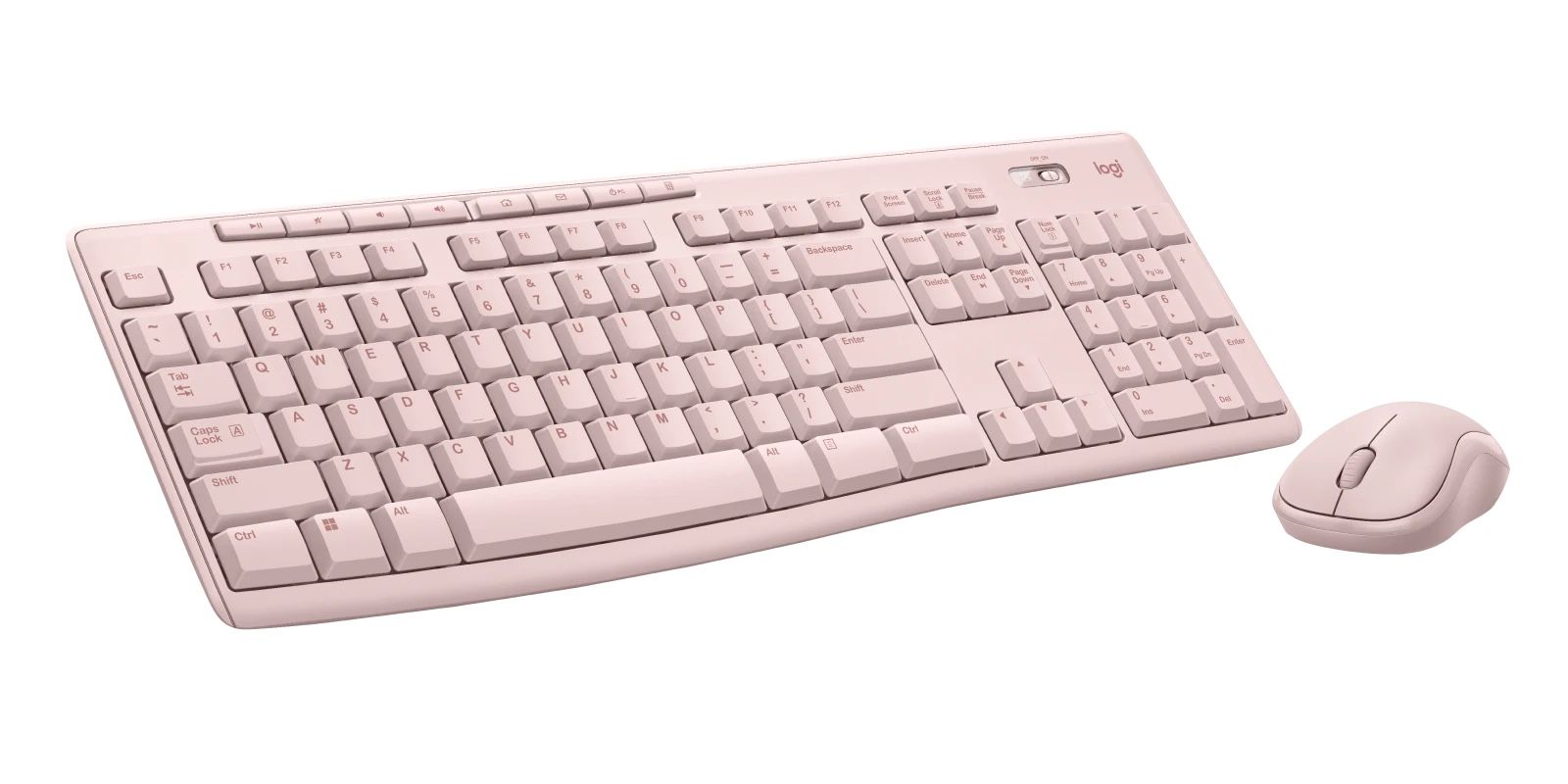 logitech pink wireless keyboard and mouse