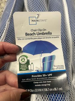 Clip on chair umbrellas