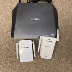 Netgear Nighthawk R7300Dst Plus 2 Range Extenders 