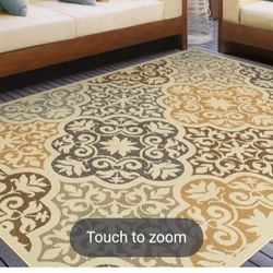 Outdoor Indoor 8.6 X 13' Woven Rug New Custom