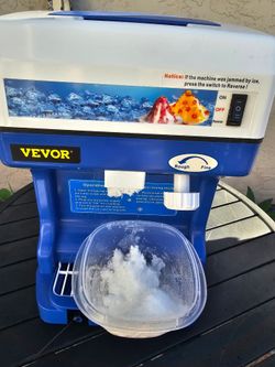 Lecon chef Electric Ice Crusher Shaver 265LBs/hr Snow Cone Maker Machine 250W, Adjustable Ice Texture Rotate Speed for Home & Commercial Use