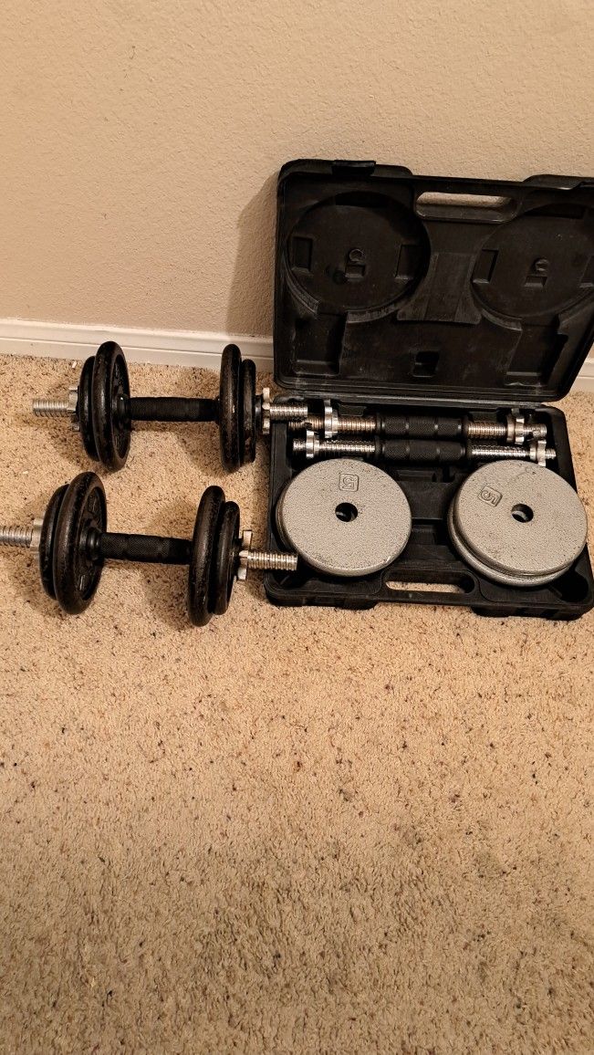 80 lbs. Adjustable Dumbbells