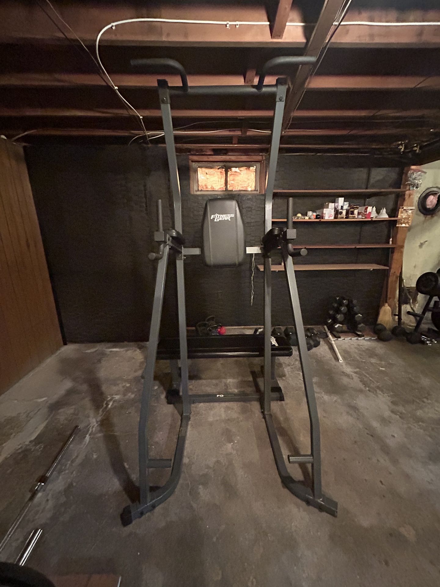 Dip , leg raises Machine