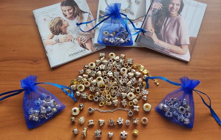 25pcs Gold Tone Charms Beads for PANDORA BRACELET