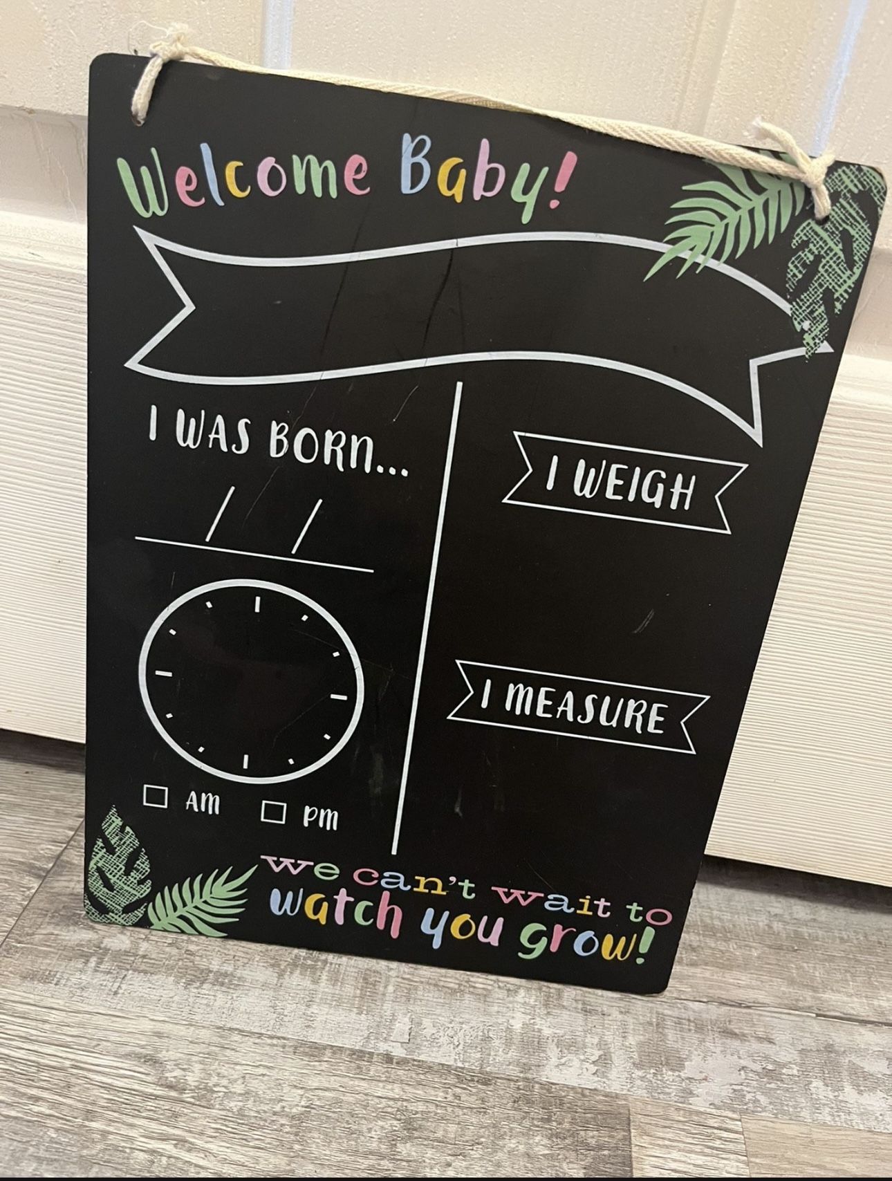 Welcome Baby Sign