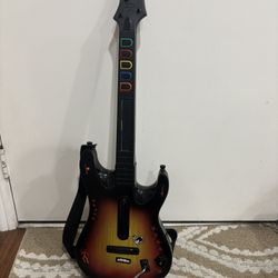 PS3 Guitar Hero Sunburst Wireless Red Octane World Tour