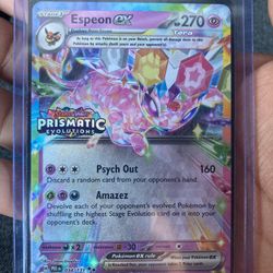 Espeon ex  Holo Prismatic evoulution