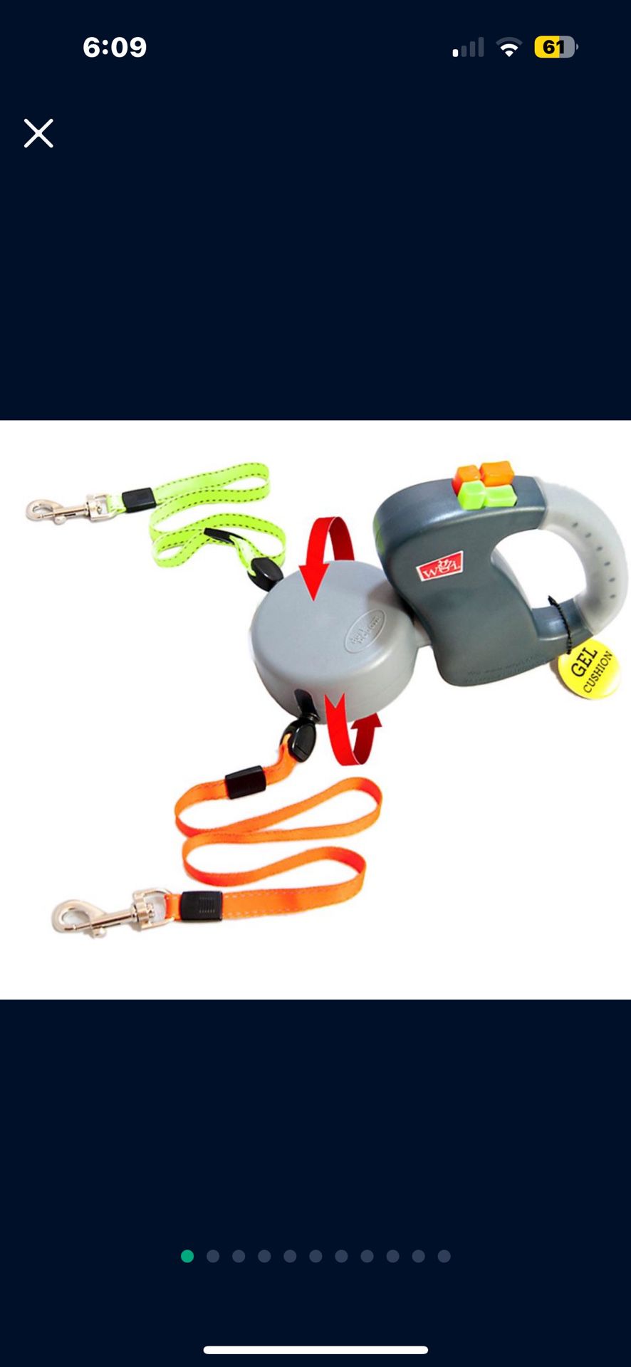 Brand New Retractable Double Dog Leash For 2 Dogs. Swivels ( Leashes Uncross Themselves ) $18 OBO !!!ACCEPTING OFFERS!!!