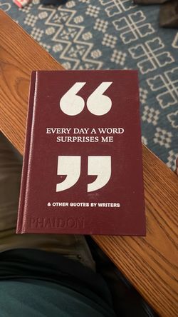 Phaidon Every Day a Word Surprises Me Book