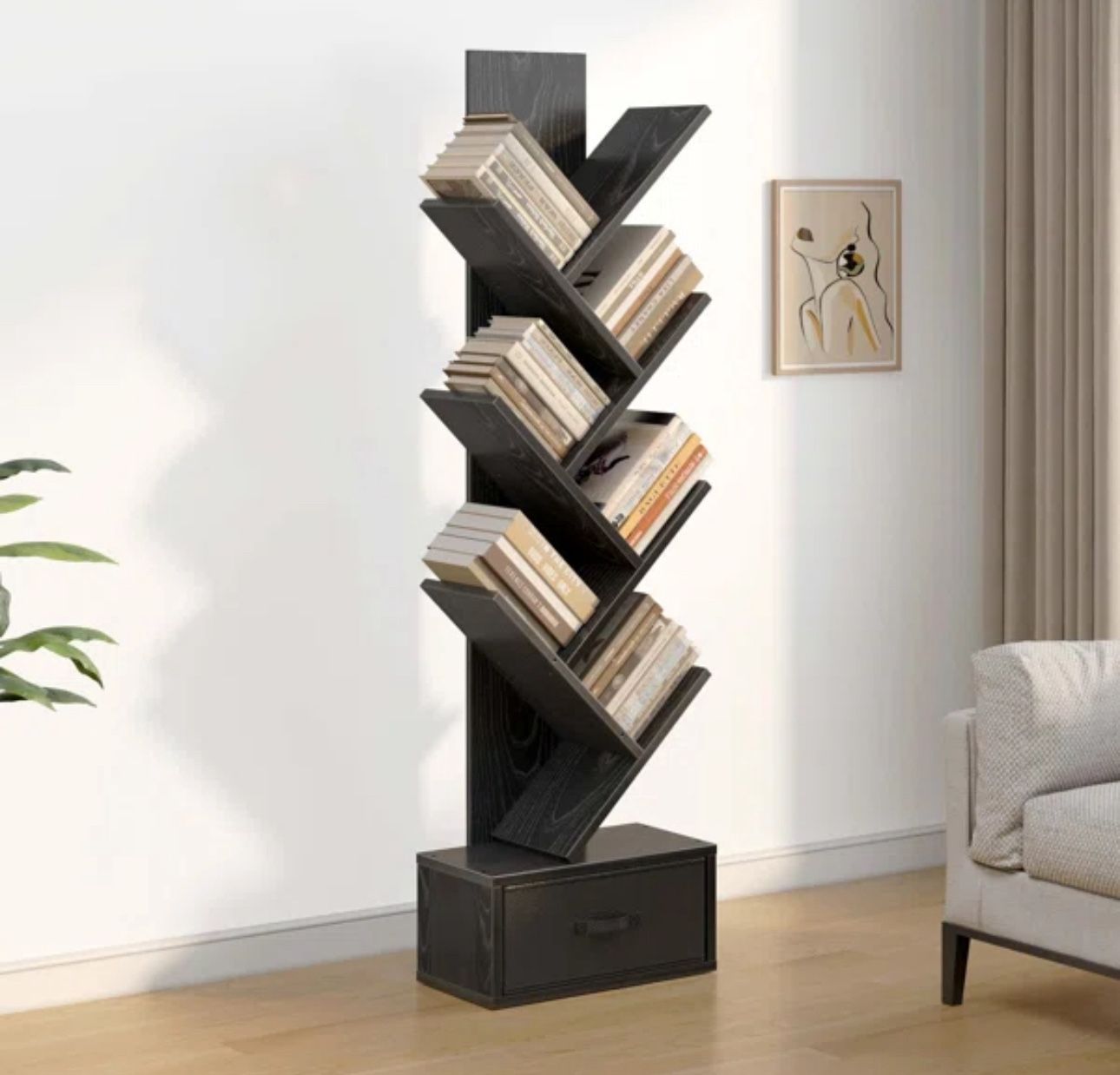 Geometric Storage Bookcase