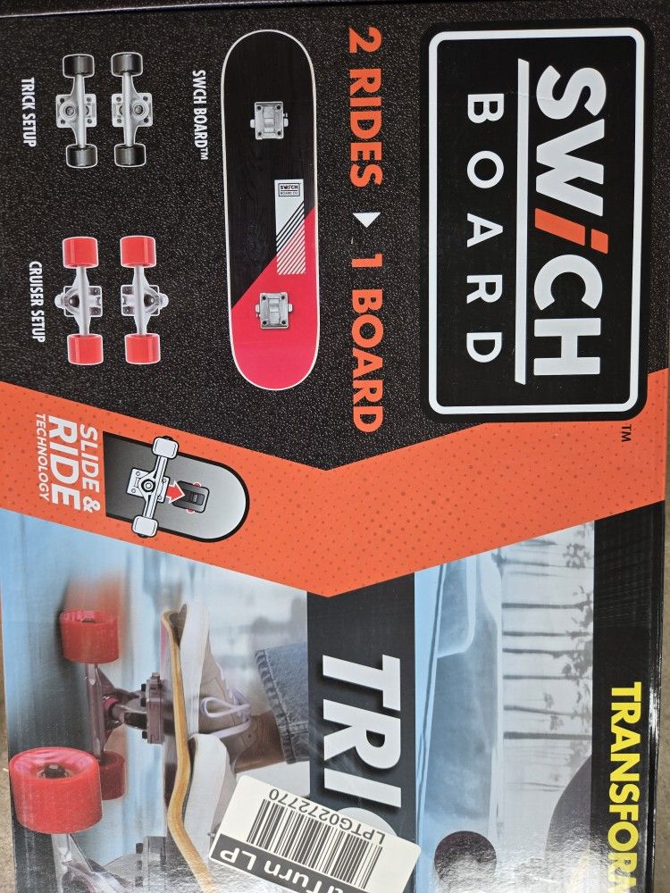 Swich Board Trick + Cruiser 2-in-1 Skateboard Set